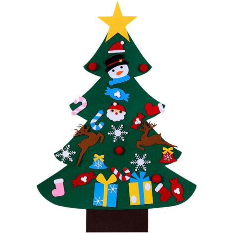 Decoration de sapin de Noel en feutre de type D. (1/5)