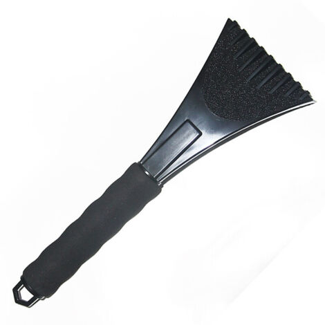 Glace pour Vitre Voiture Raclette de Neige Hiver Gratte-Givre Racloir en Plastique avec Manche Antidérapant 280x95x25mm Noir (1/5)