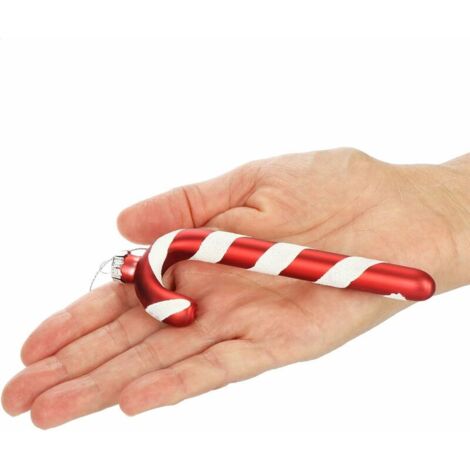 2 pendentifs en forme de canne à sucre pour sapin de Noël - Ornements pour sapin de Noël (1/5)