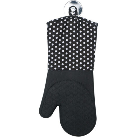 Manique Silicone, Gant de cuisine, noir, Lot de 2 (1/4)