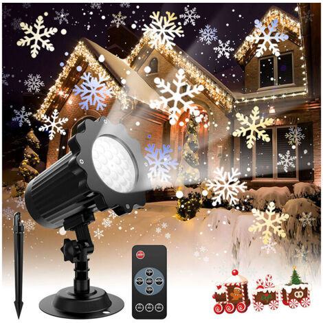 Candle Flocon de neige Projecteur de Noël LED IP65 Lumière de Projecteur Exterieur et Intérieur Décoration,Noël, Mariage (1/5)
