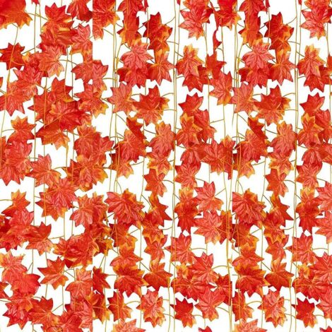 Feuilles d'érable d'automne artificielles-Ensoleillé (1/5)
