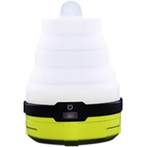 Lumière de camping à LED, lanterne de camping, tente de silicone colorée pliable pliable de nuit rechargeable lumière de secours pour tente de randonnée en camping-Ensoleillé (1/5)