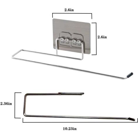 Porte-papier hygiénique suspendu, porte-papier hygiénique, porte-serviettes de salle de bain, support de rangement de cuisine, support de rangement pour la maison (2 pièces) (1/5)