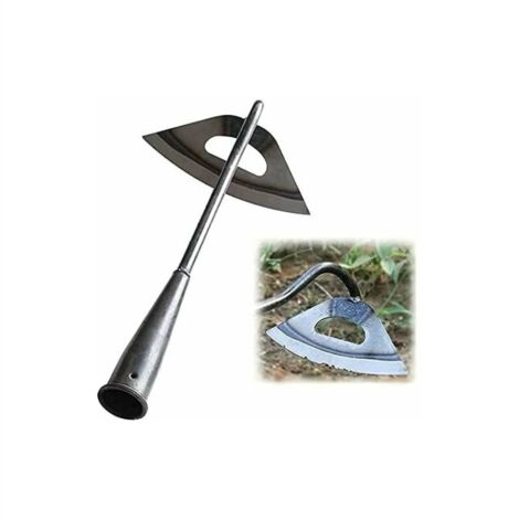 Jardin Hoe - Houe creuse tout en acier durci pour désherber à long manche, outils de désherbage de jardin, désherbage et ameublissement du sol faciles, outil de jardin houe, outils à main durables et (1/5)