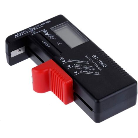 BT-168D testeur de tension numérique batterie universelle affichage de la batterie numérique pour AAA, AA, C, D, 1.5V, chargeur, pile bouton (1/5)