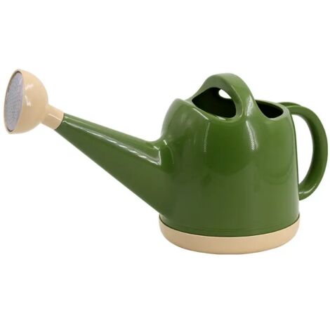 Arrosoir avec tête de pulvérisation, arrosoir pour plantes avec long manche et buse (4 litres), vert militaire (1/4)