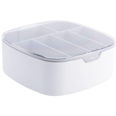 Organisateur de câbles - Organisateur de tiroir Accessoires de gestion électronique Comptoir de bureau Plastique transparent(gris) (1/5)