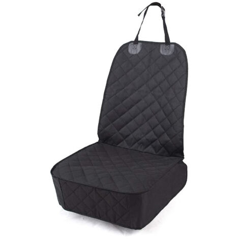 Housse de siège auto pour chien Protection de siège de voiture imperméable et résistante aux rayures pour chien. Convient à la plupart des camions, camionnettes et camping car (noir).