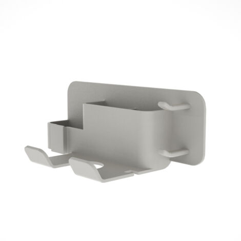 Support de sèche-cheveux Support de rangement pour sèche-cheveux en silicone(gris) (1/5)