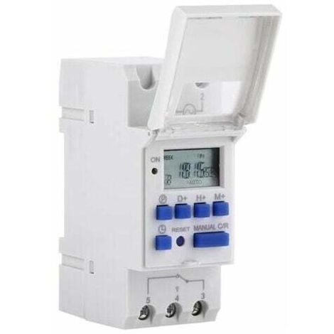 LCD Minuterie Programmateur horaire électrique hebdomadaire Numérique Timer Interrupteur 15A(220V) (1/5)