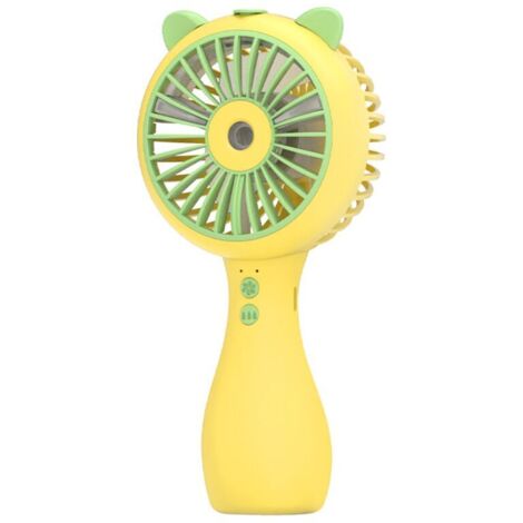 Mini ventilateur de poche usb poche de camping portable petit ventilateur portable décrochage en gros (spray portable jaune)