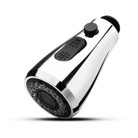 Robinet de cuisine à 2 modes, robinet de cuisine de remplacement, buse de douche de remplacement, tête de douche, robinet d'évier pour cuisine, salle de bain, évier Connexions de 1/2 "avec bouton de c (1/4)