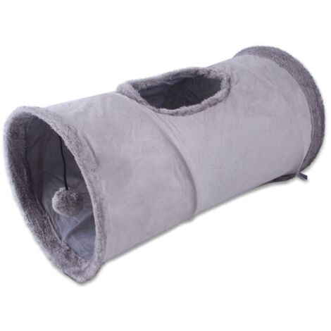 Tunnel De Jeu Pour Chat Pliable Jouet De Tunnel Pour Animaux De Compagnie Pour Chats, Chiens, Animaux De Compagnie, Gris Foncé - Gris Foncé (1/5)