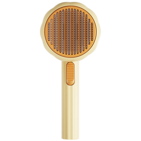 Outil de toilettage pour peigne d'épilation à un bouton(Peigne Tournesol - Vert Germe) (1/5)
