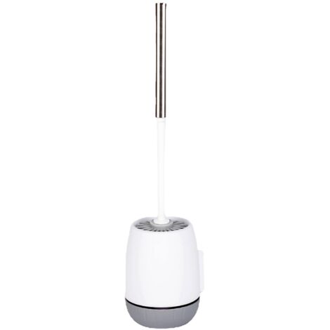 Brosse de toilette en silicone avec support à séchage rapide (1/3)