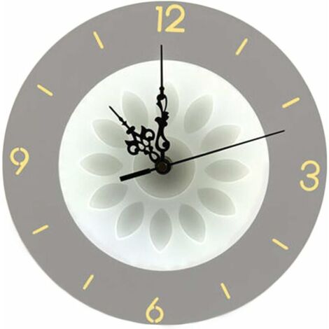 LED Applique Murale Moderne Creative Design Lampe Murale Horloge Lampe de Chevet Éclairage Intérieur Décoration pour Salon, Chambre, Chambre Enfants, Bureau, Couloir, Escalier, Porche,D [Classe énergé (1/5)