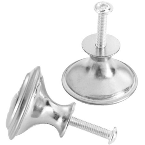 Promotion 20 pièces poignées de meubles, poignées de tiroir, poignées de porte rondes, poignées rondes en acier inoxydable pour armoires de cuisine, chambre d'enfant (1/5)