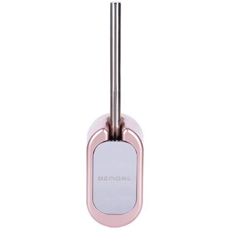 Ensemble brosse de toilette murale et support, brosse de toilette en acier inoxydable(or rose) (1/5)