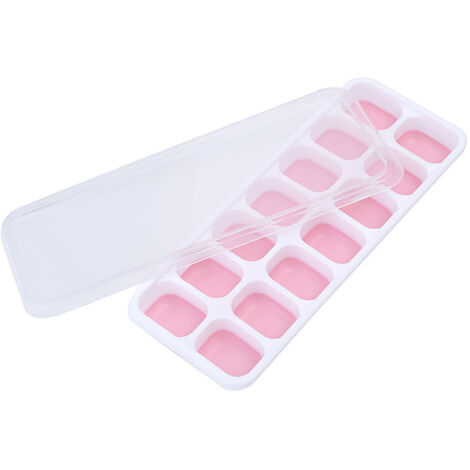 Plateau de congélation en Silicone pour bébé avec Couvercle,4 Paquets Bac à glaçons,Congélation Bébé Food Rangement Nourriture pour Aliments pour Bébés,Lait Maternel,Purée(rose) (1/5)