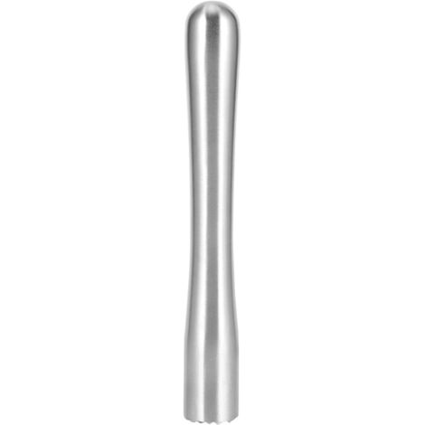 Barre de broyage de glace durable en acier inoxydable avec tête concave-convexe pour mélanger les cocktails, accessoires de barre d'outils (22,5 cm) (1/5)