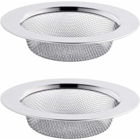2PCS Filtre à Évier en Acier Inoxydable, Filtre de Vidange de 7,5 cm, Crépine d'évier, Tamis d'évier, Crépine d'évier de Cuisine (1/5)