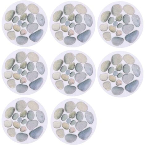 Autocollants de Baignoire antidérapants Autocollants antidérapants Baignoire Douche Autocollants Antidérapants Stickers Imperméable pour escaliers Salle de Douche 8 Pièces (1/5)