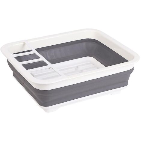Pliable Dish Rack Cuisine Rangement Portable PliAge Maison TPR Rack Étagère Racks &Supports (1/5)