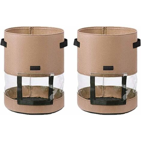 Paquets de Sacs de Plantation de Pommes de Terre de 7 Gallons-Sacs de Plantation de LéGumes pour Pomme de Terre, Tomate une,,2Pcs (1/5)