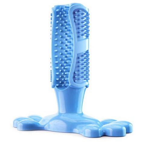 Chien Brosse Dents Bâton Chien Jouets Mâcher Masseur Nettoyage Efficace pour Chien Taille Moyenne Chiot Chats Brossage Dentaire Caoutchouc Résistant Aux Morsures(bleu, grand) (1/5)