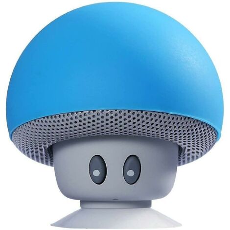 Tête de champignon portable Bluetooth haut-parleur (Bleu) (1/5)