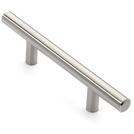 Poignées de porte de cuisine auto-adhésives promotionnelles en forme de T, paquet de 10, poignées de meubles en acier inoxydable(12mmx128mmx200mm) (1/5)