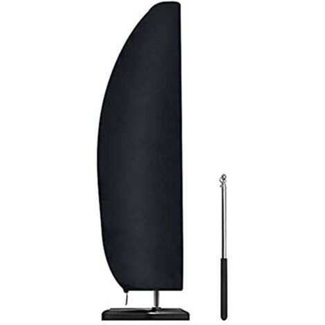 Housse de parasol noir 280CM×30CM×81CM×46CM Imperméable extérieur (1/5)