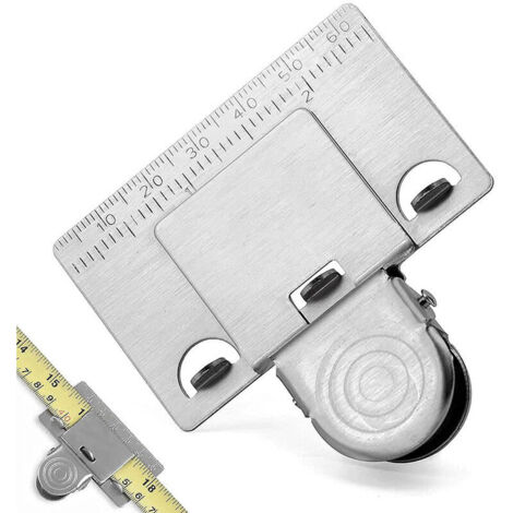 Clip de fixation de ruban à mesurer en métal Outil de mesure précis et clair Accessoires de positionnement pour le travail du bois Outil de positionnement de mesure du bois 3pcs (1/5)