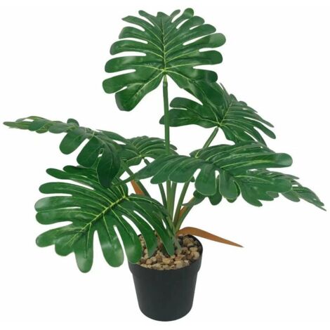 Plante artifici simulation de fleur artifici plante en pot printemps feuille de pluie bonsaï plante verte simulation de feuille plante en pot (feuille de pluie chun) (1/5)