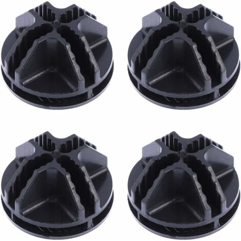 20 Connecteurs abs en cube de fil métallique pour étagères de rangement en cube de fil et fermoir à boucle clip organisateur modulaire (noir) (1/5)