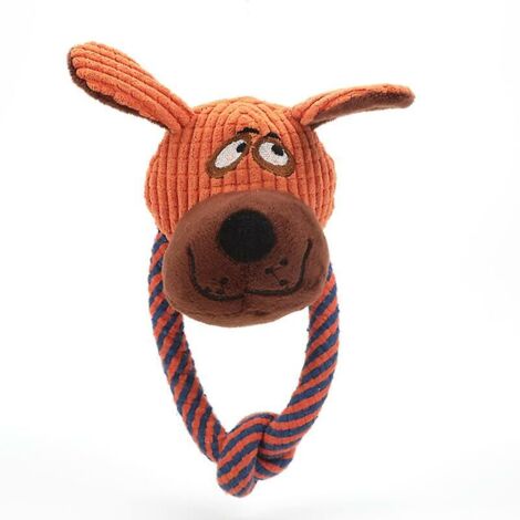 Corduroy/Large Dog Toy Sounding Toy Animal Shape Peluche Pet Chiot Squeaky Bitten Toy Pet Supplies (1 pièce) (1/5)
