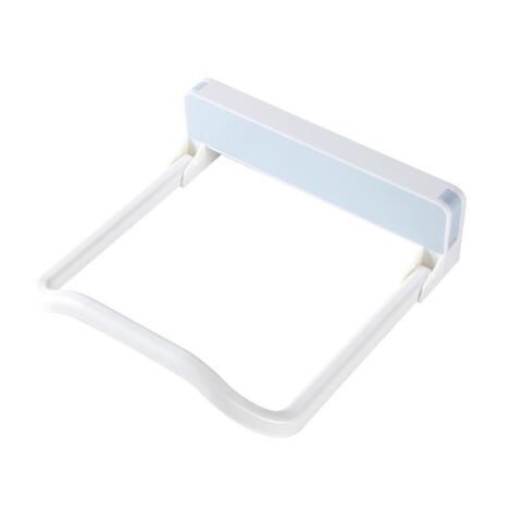 Support de lavabo Rack pliant adhésif sans poinçonnage Organisateur multifonctionnel (1/4)