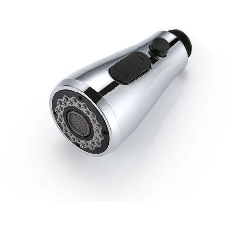 Douchette Evier Pull-Out Douches Robinet Mitigeur Cuisine Pro Tête de douche 2 Types de Jet Chromé (1/5)