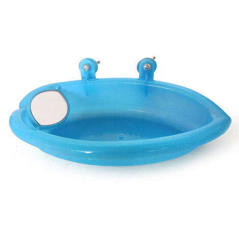 Petite baignoire perroquet jouet miroir baignoire avec miroir adapté à l'oiseau pivoine peau de tigre peut être fixé(miroir double) (1/5)