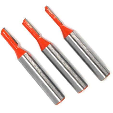 Tige Straight Routeur Bit Set 8mm, Fraises à Rainurer Fraise à Bois Outillage Bois Fraise 3mm,4mm,5mm Pour Transformation Du Bois PerçAge Et Sculpture 3pcs (1/5)