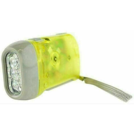 Lampe de poche LED à main - Jaune (1/4)