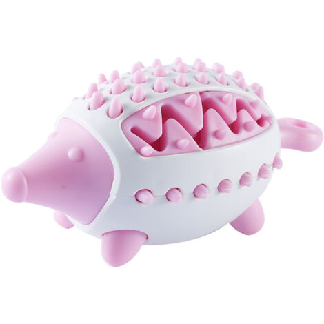 Jouets pour chiens de compagnie Jouets pour animaux de compagnie Fournitures pour chiens Nettoyage des dents(hérisson rose)