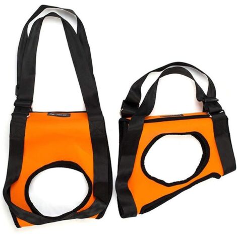 Sangle de transport pour chien Sangle de protection spéciale pour chiens âgés Aide lors de la marche Articulations des pattes postérieures très élastiques orange,hind-leg-s (1/5)