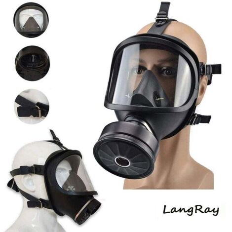 Ensoleille – Masque de protection respiratoire anti-buée – Silicone alimentaire – Protection contre agents chimiques et particules – Norme OTAN STANAG 4155 (1/5)