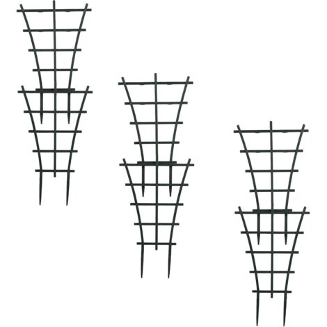 6 treillis d'escalade en pot en plastique robuste superposé pour jardin, terrasse, fleurs, légumes-Ensoleillé (1/3)