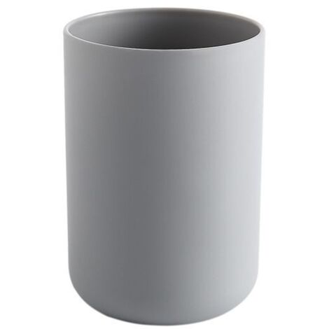 Gobelets à dents, porte-brosses à dents de salle de bain, tasses, gobelets en plastique(gris) (1/5)