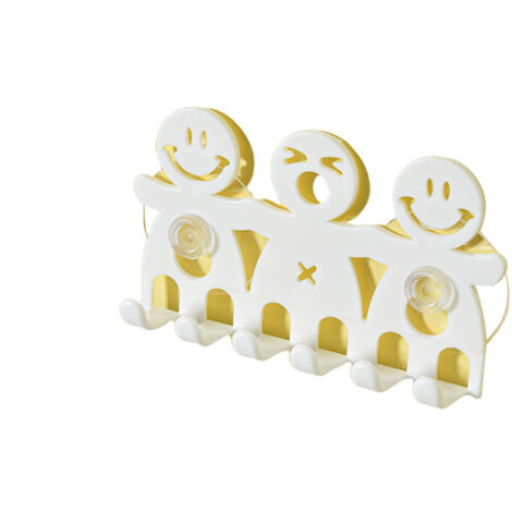 Mignon Smiley famille salle de bain cuisine brosse à dents porte-serviettes mur ventouse crochet 1 pièces (1/5)