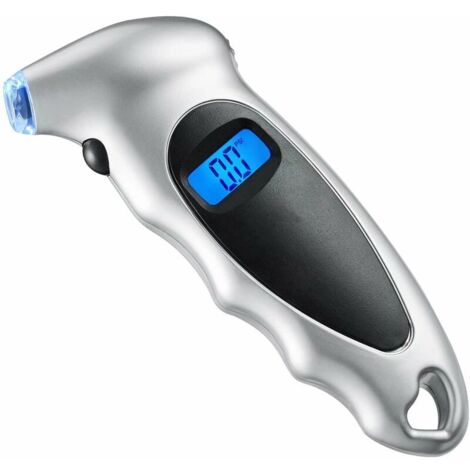 Manomètre Pression Numérique 10 Bar, Jauge de Pression des Pneus Digital Voiture, Vélo, VTT, Moto (1/3)