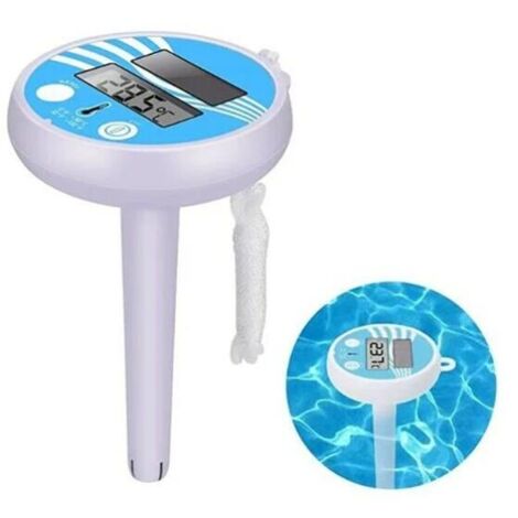 Thermometre Piscine Solaire,Thermomètre pour Piscine, Thermomètre Flottant de Piscine,avec Une Corde, Résistant aux Chocs pour Tous Les & piscines, Spas, Hot Tubs, Aquariums & Les Étangs (1/5)